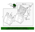 Headrest, Outer - Kia (89700-E4200ASL) - view 4