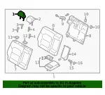 Headrest, Outer - Kia (89700-G5010DPS) - view 4