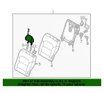Headrest, Outer - Kia (89700-G5020B33) - view 4