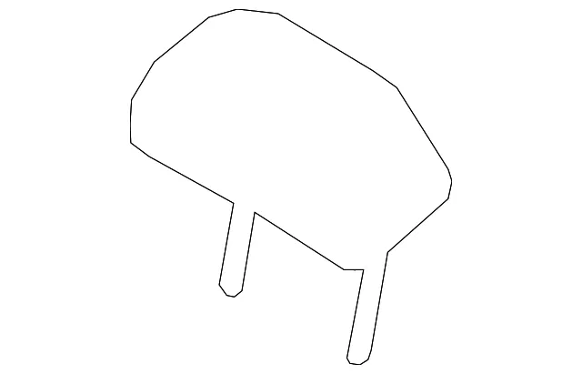 Headrest, Outer - Kia (89700-M7000B6P)