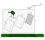 Headrest, Outer - Kia (89700-M7000B6P) - view 4