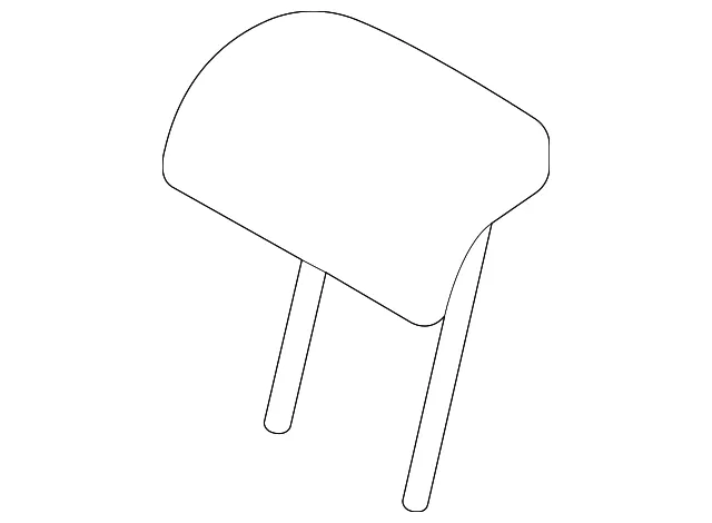 Headrest, Outer - Kia (89700-Q5320A6H)