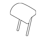 Headrest, Outer - Kia (89700-Q5320AX4) - view 3