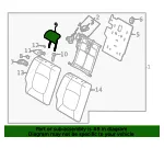Headrest, Outer - Kia (89700-Q5320AX4) - view 4