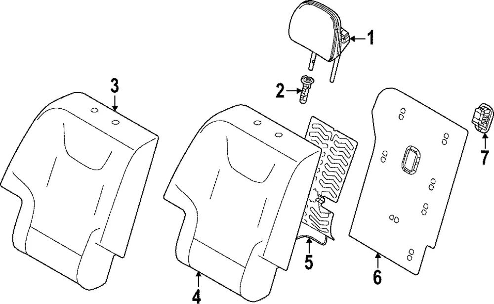 Headrest, Outer - Kia (89700-XG020CYH)