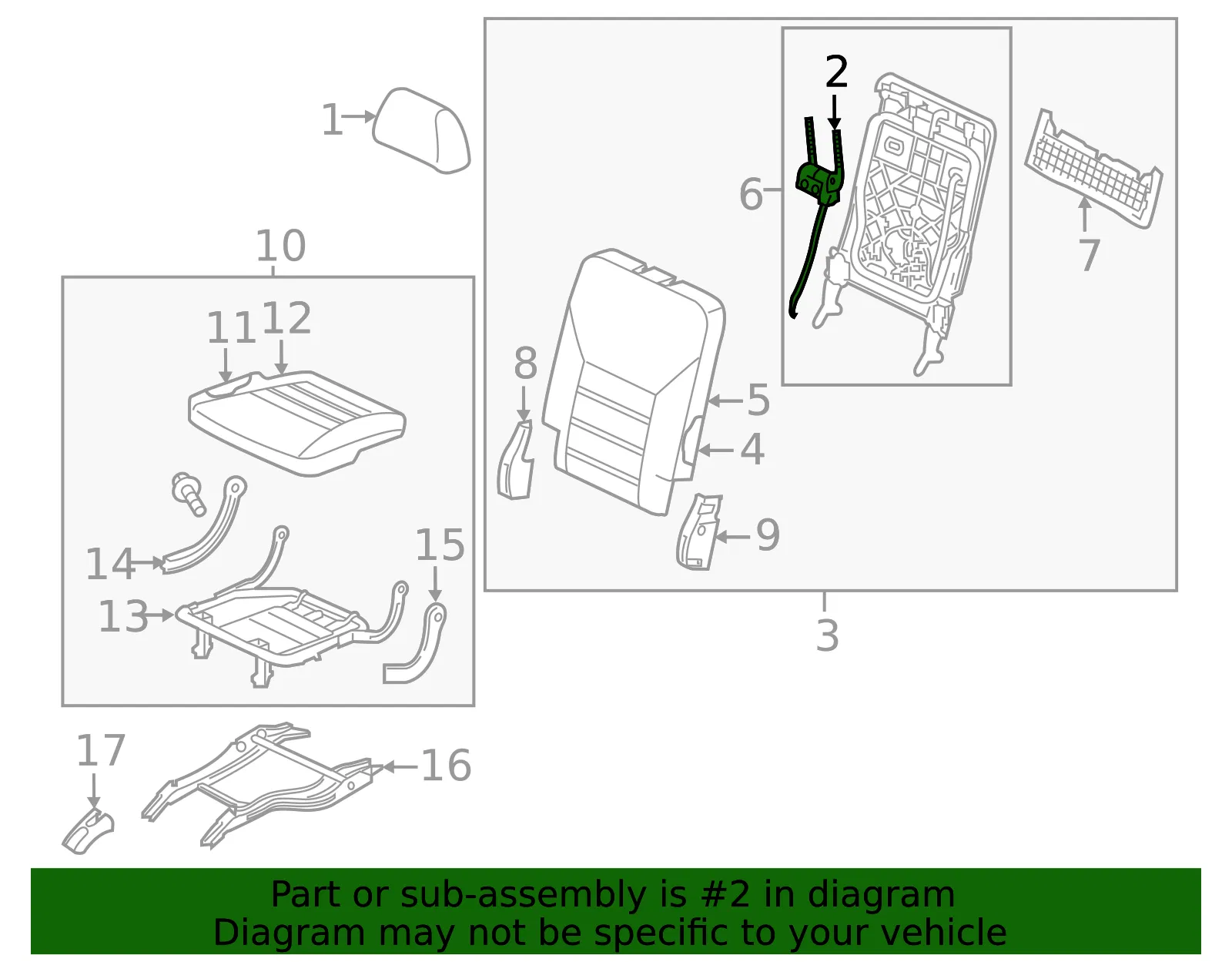 Headrest Guide - Kia (89710-C6500) - view 3
