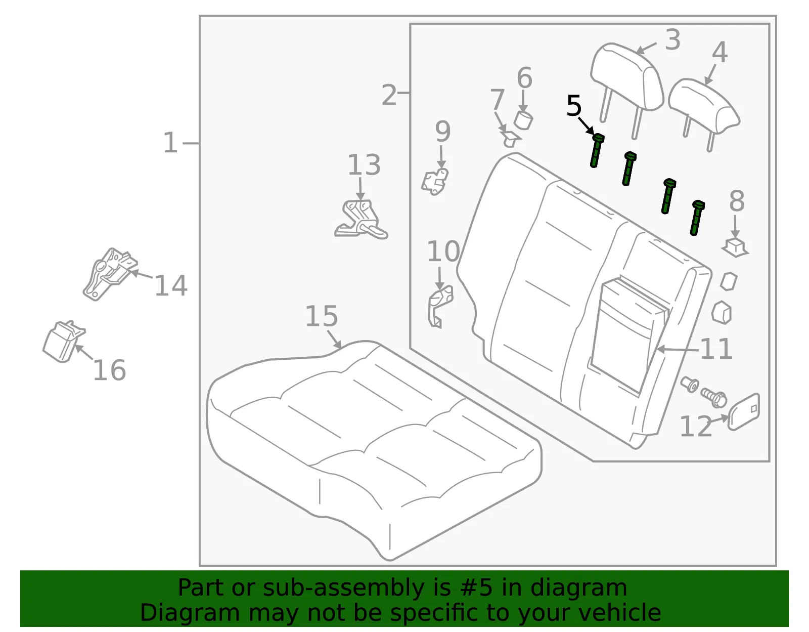 Headrest Guide - Kia (89720-3C210WK) - view 2
