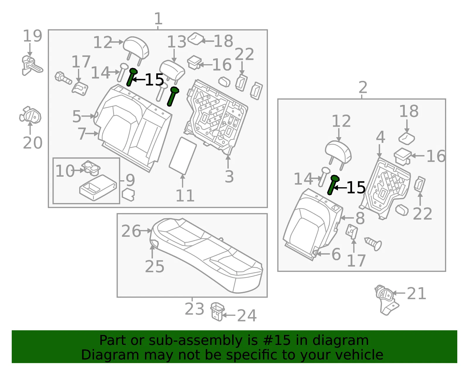 Headrest Guide - Kia (89721-3W000WK) - view 2