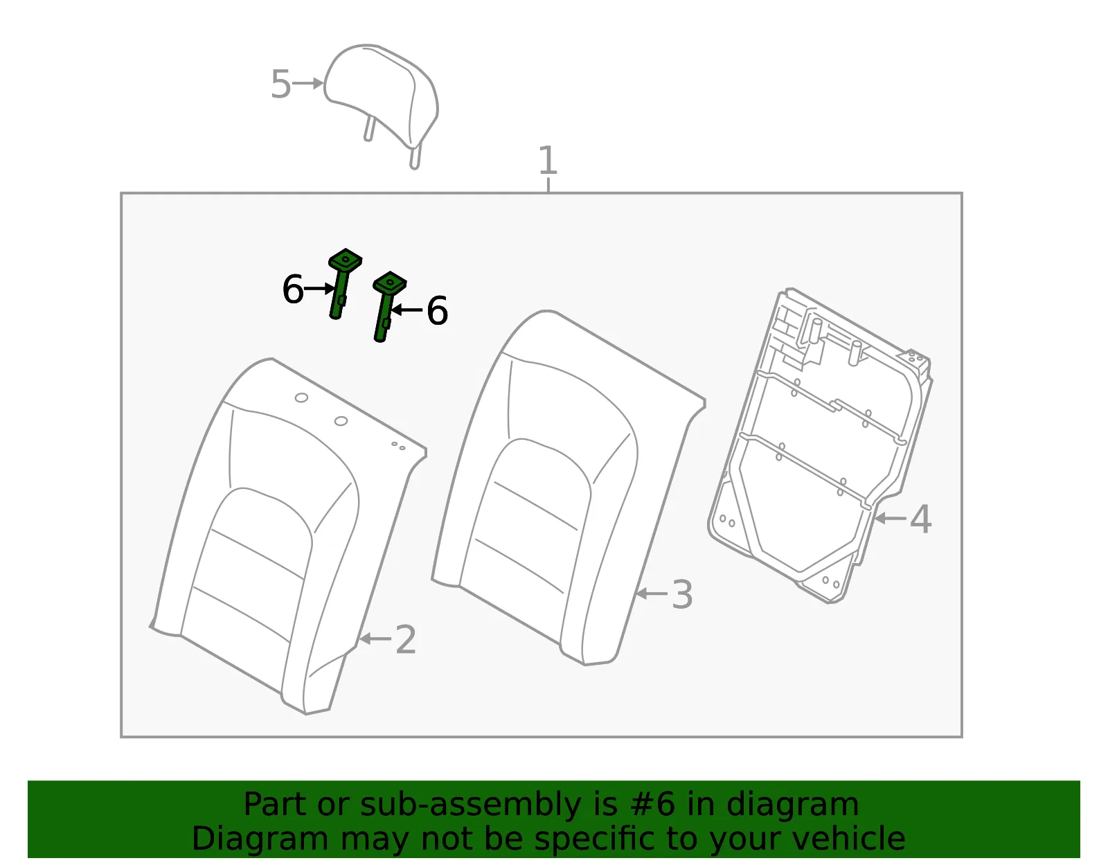 Headrest Guide - Kia (89721-A7000WK) - view 2