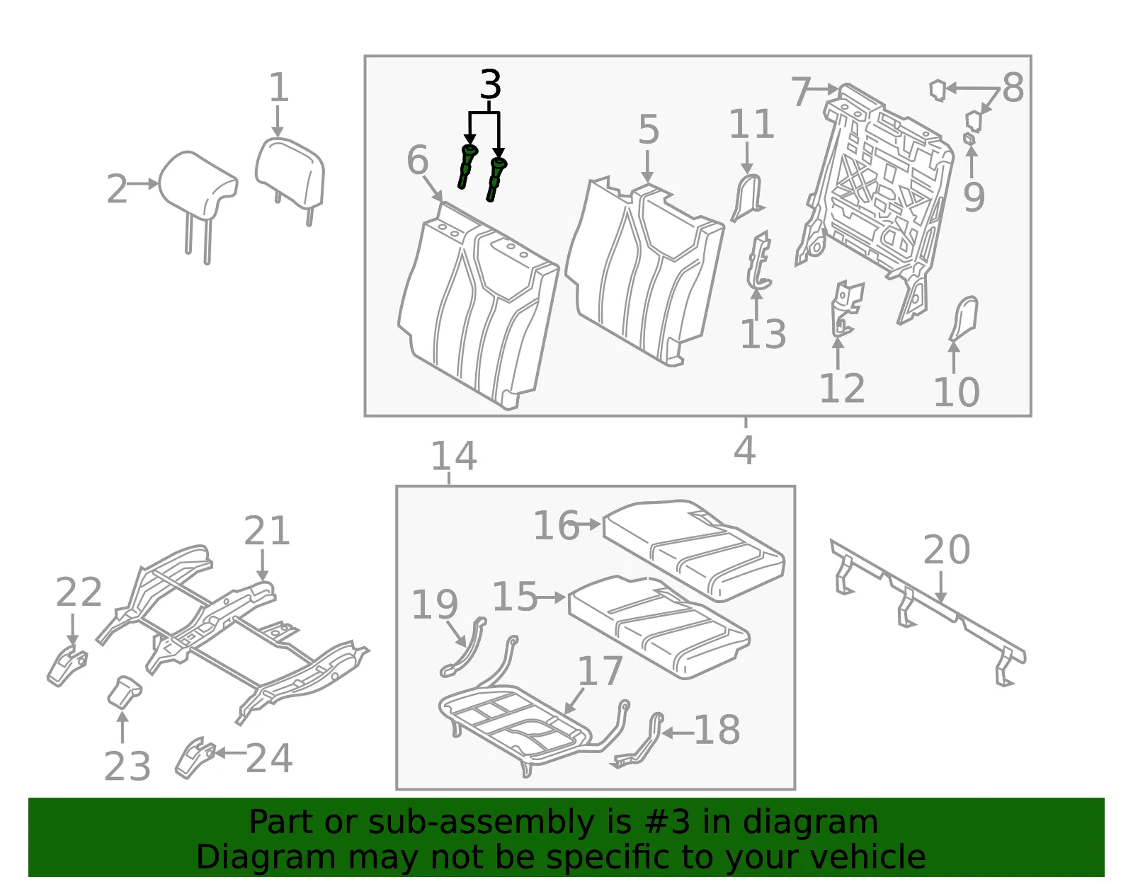 Headrest Guide - Kia (89721-S9000LBR) - view 2