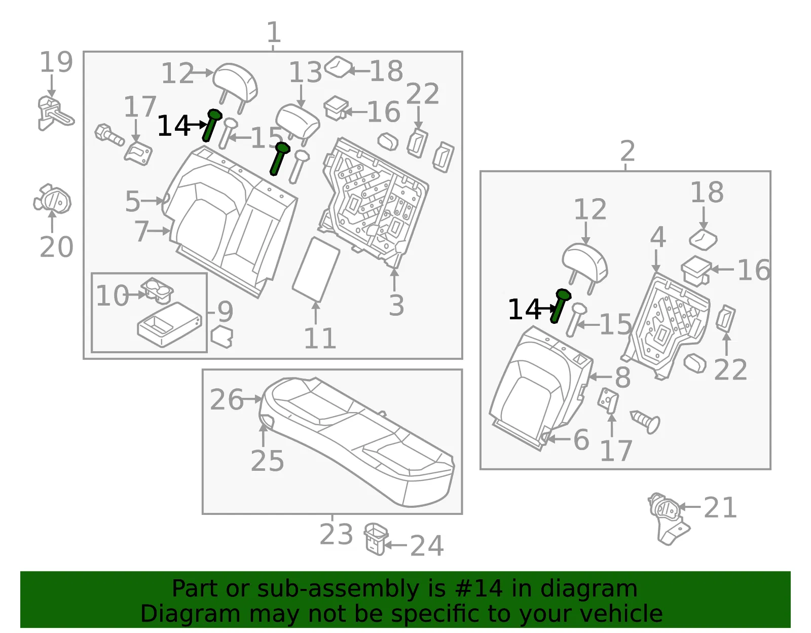 Headrest Guide - Kia (89722-3W000WK) - view 2