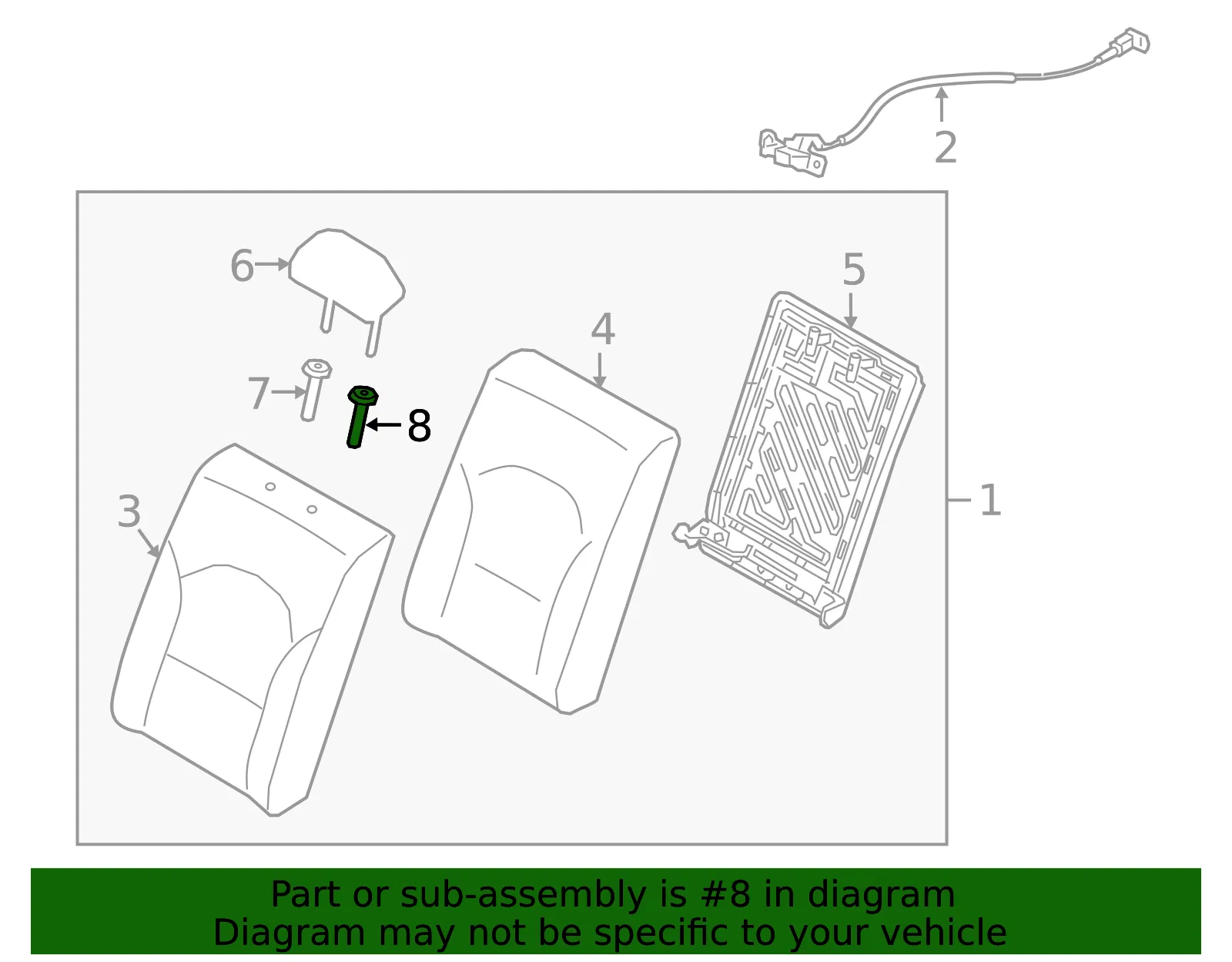 Headrest Guide - Kia (89770-M6000WK) - view 2