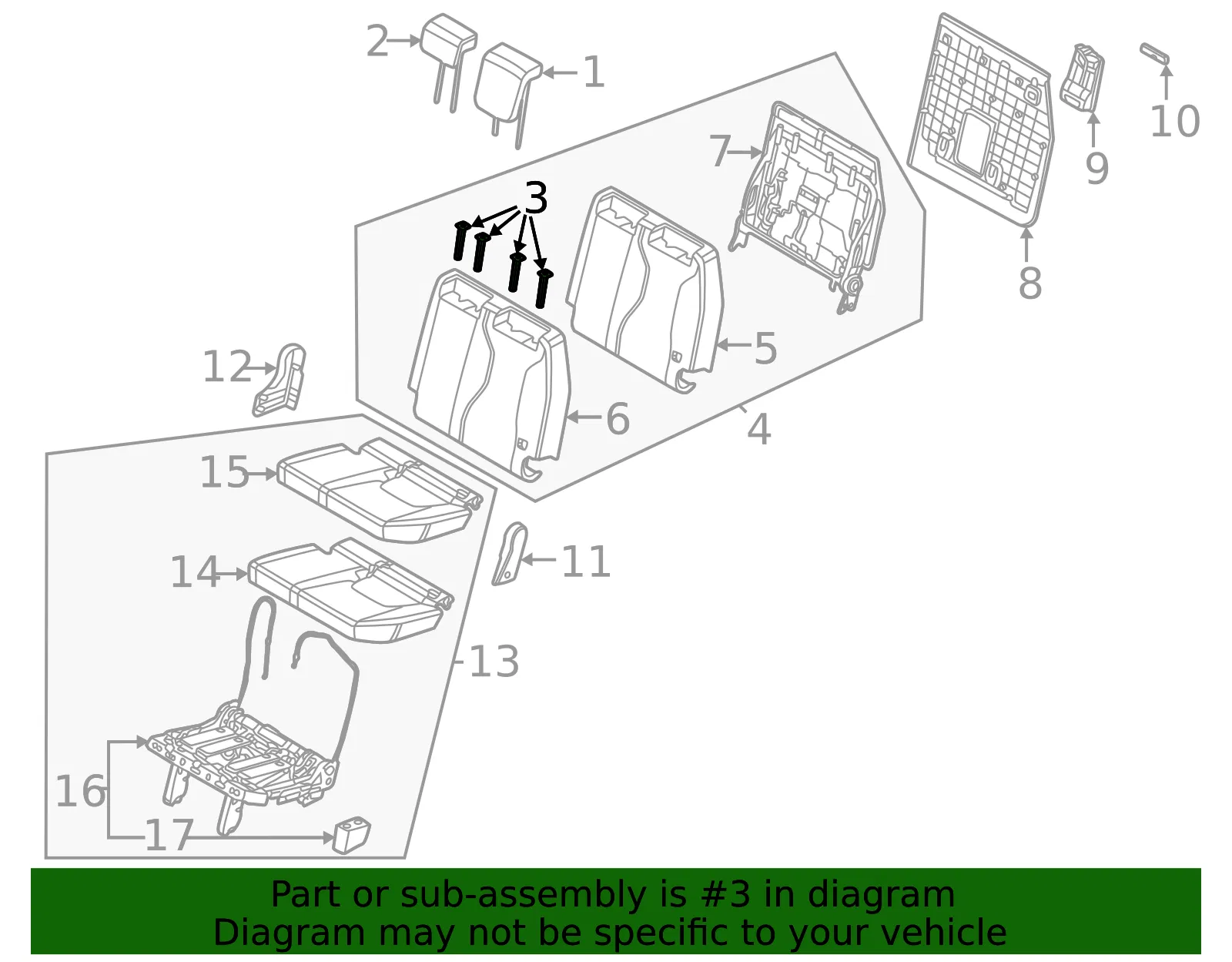 Headrest Guide - Kia (89770-R0000JY2) - view 2
