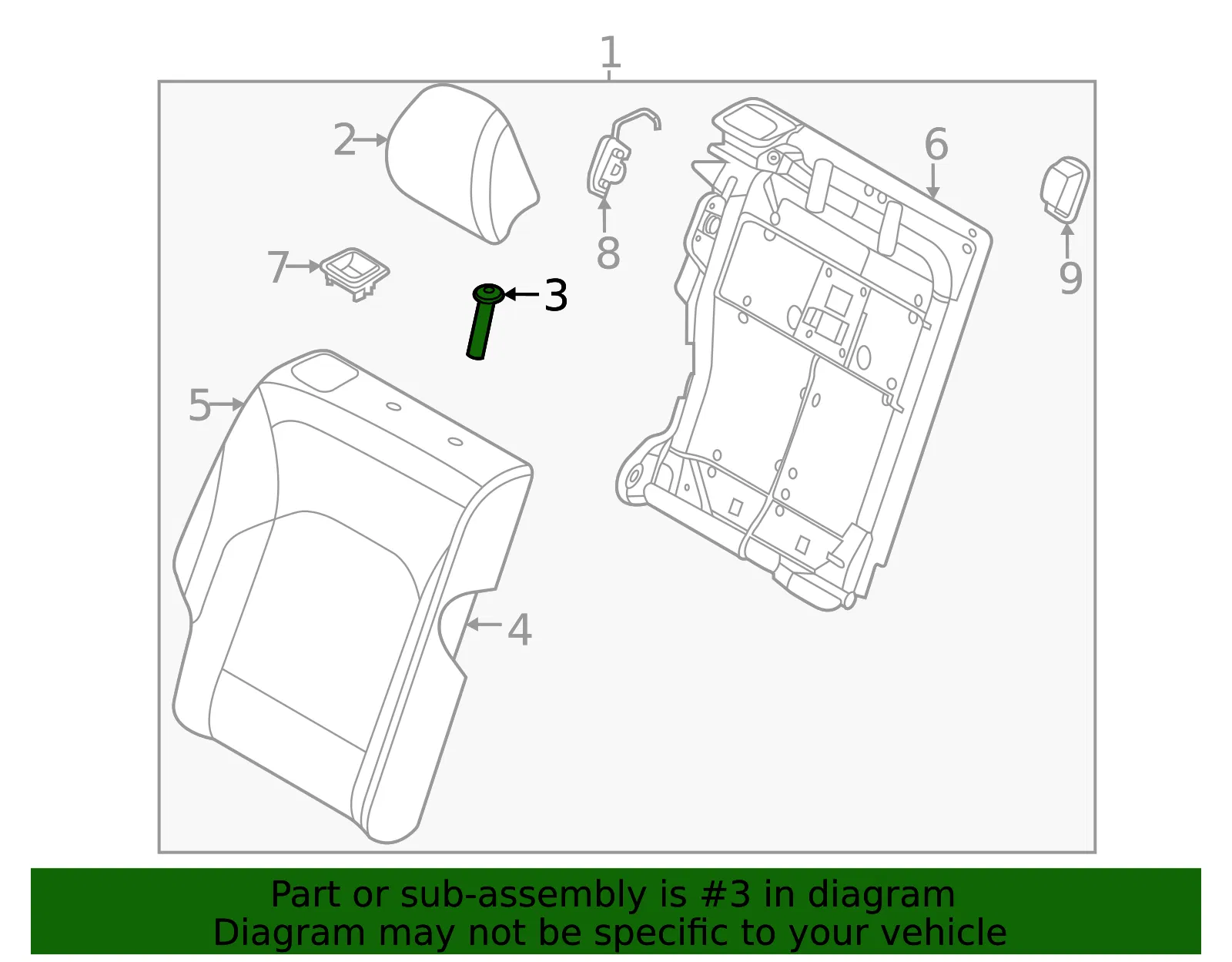 Headrest Guide - Kia (89780-K0000WK) - view 2
