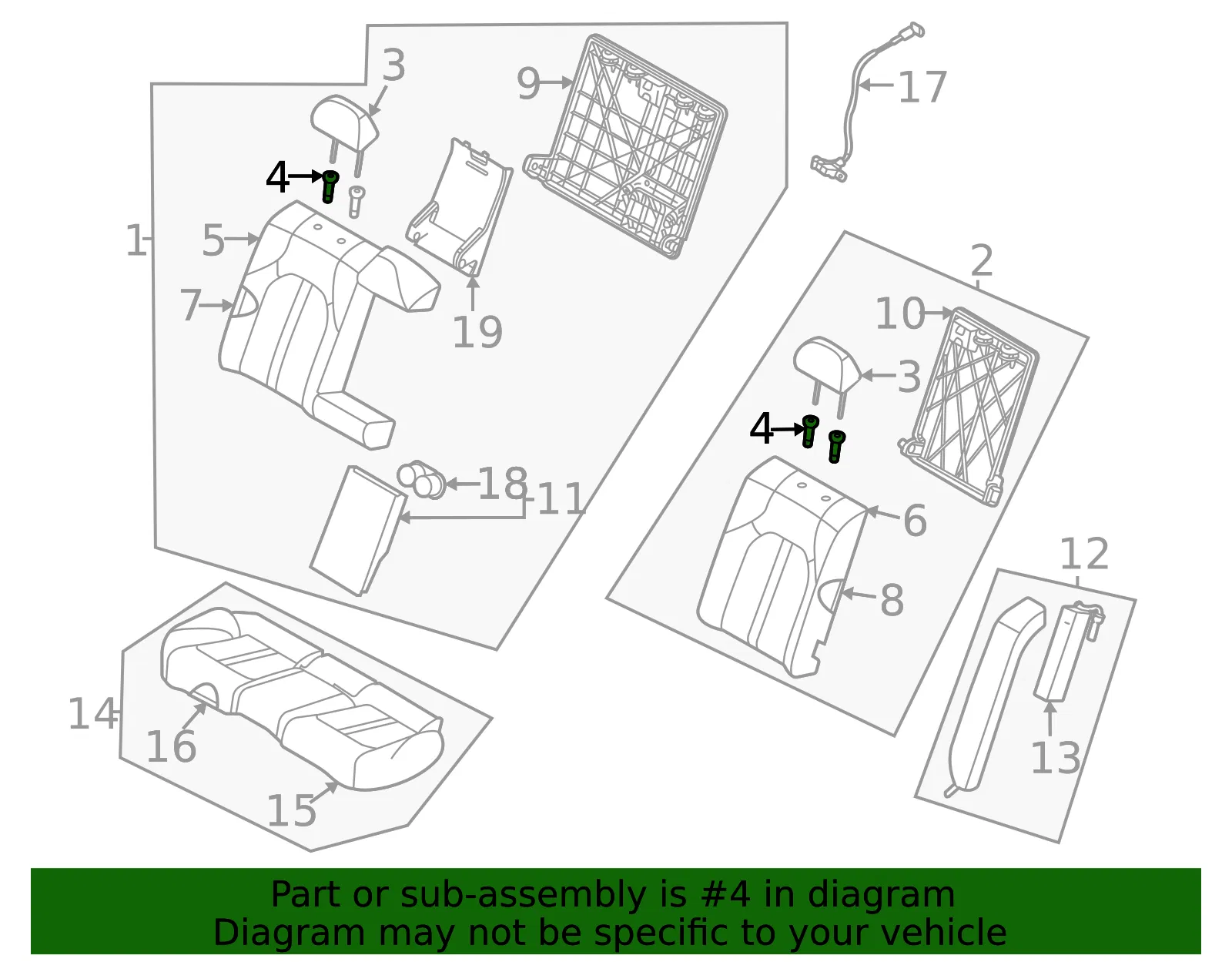 Headrest Guide - Kia (89780-L2000DNN) - view 2