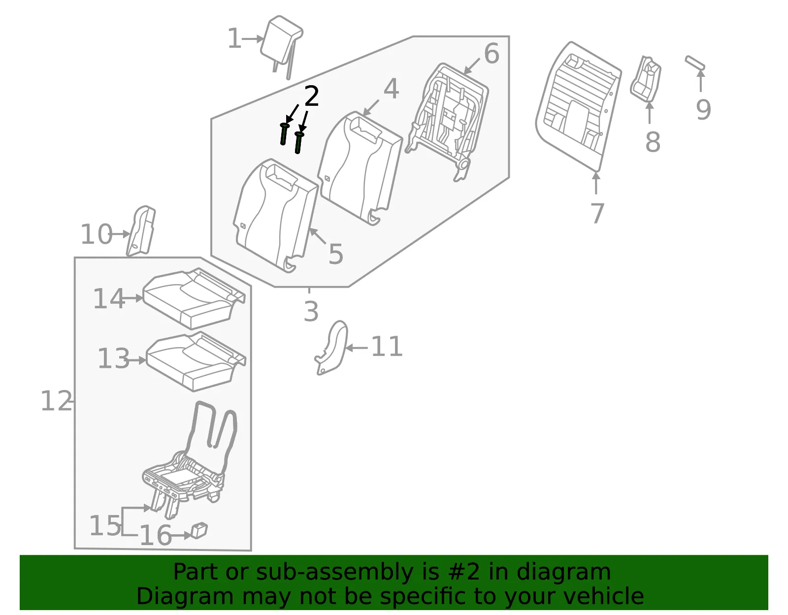 Headrest Guide - Kia (89780-R0000JY2) - view 2