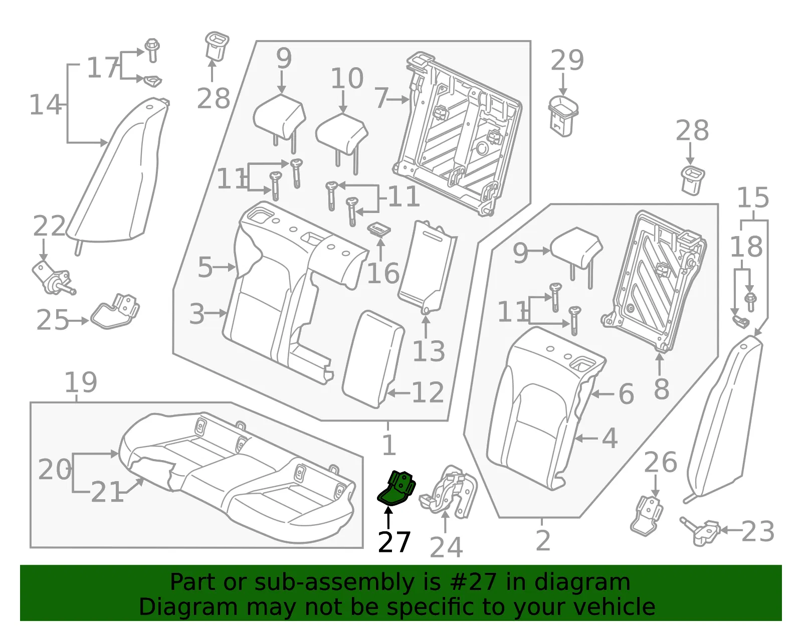 Child Seat Bracket - Kia (89795-J5000) - view 2
