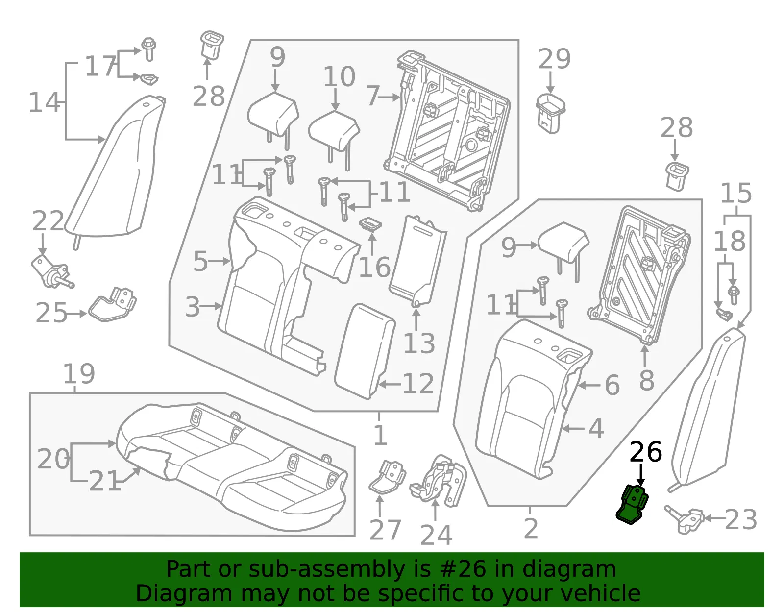 Child Seat Bracket - Kia (89797-J5000) - view 2