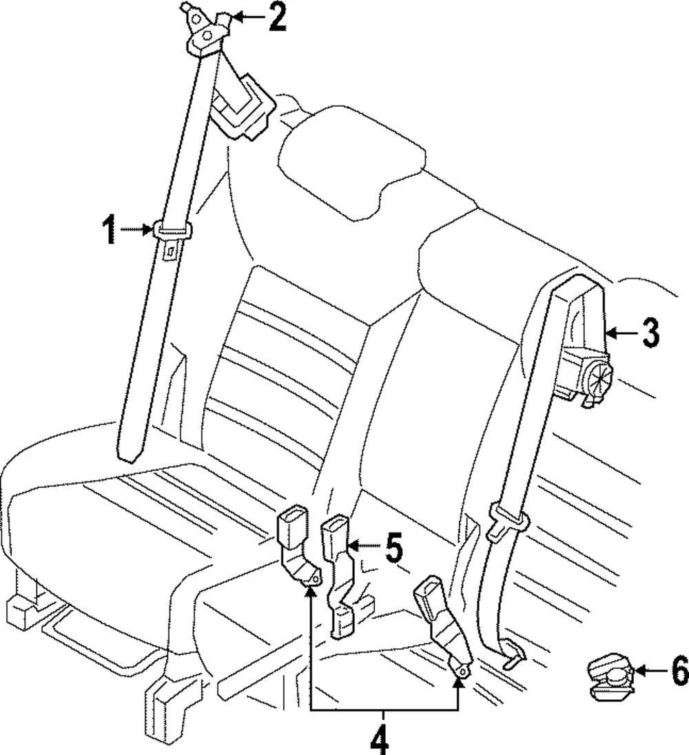 Outer Buckle - Kia (89830-DW500WK)