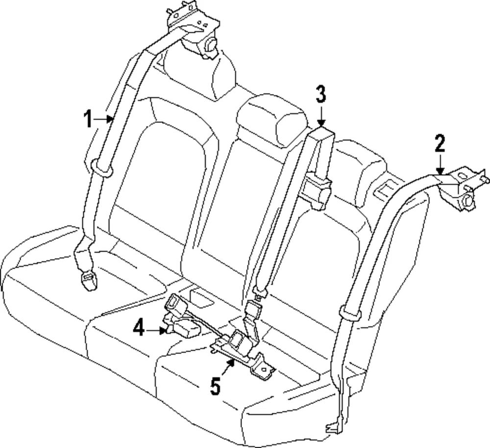 Seat Belt Receptacle - Kia (89840-GG000RBQ)