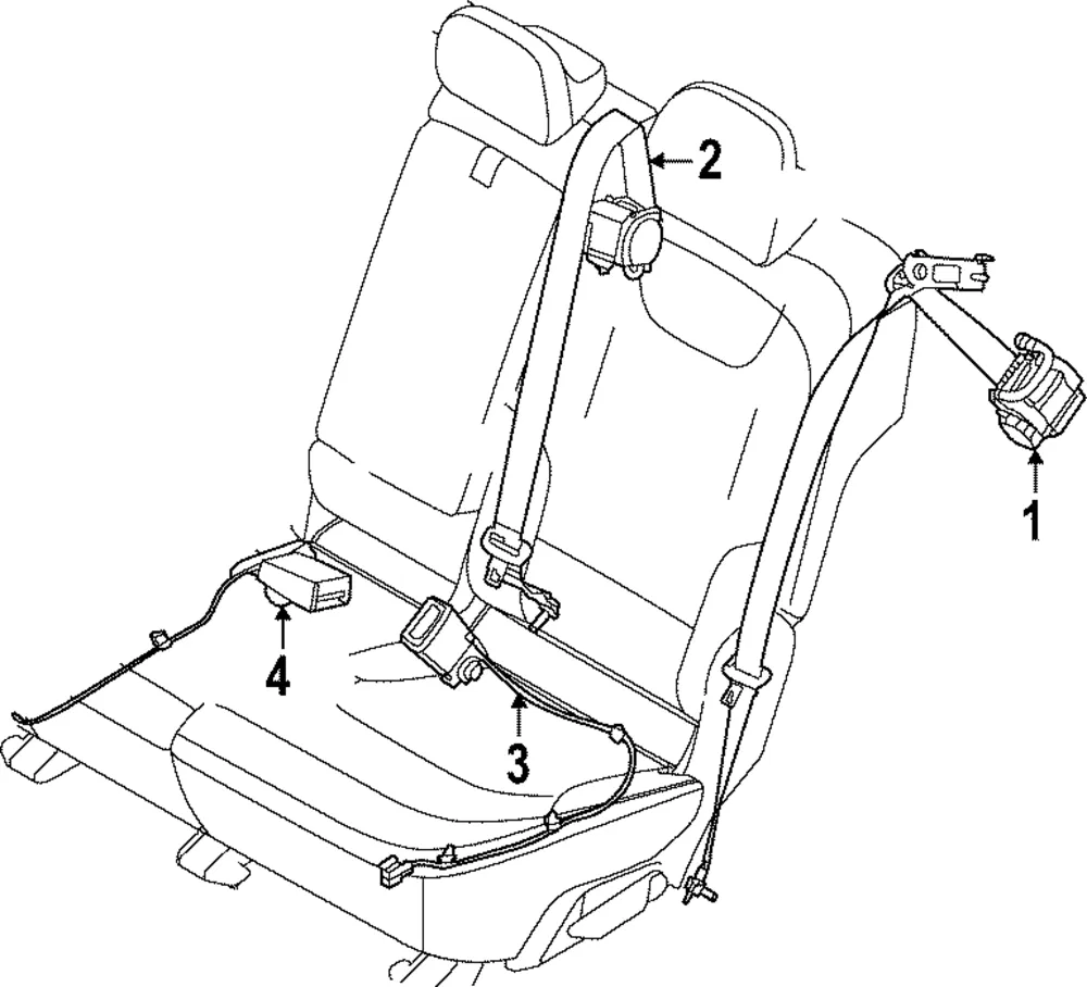 Outer Buckle - Kia (89840-XG500WK)
