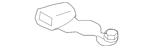 Seat Belt Receptacle - Nissan (89842-6JR1A)