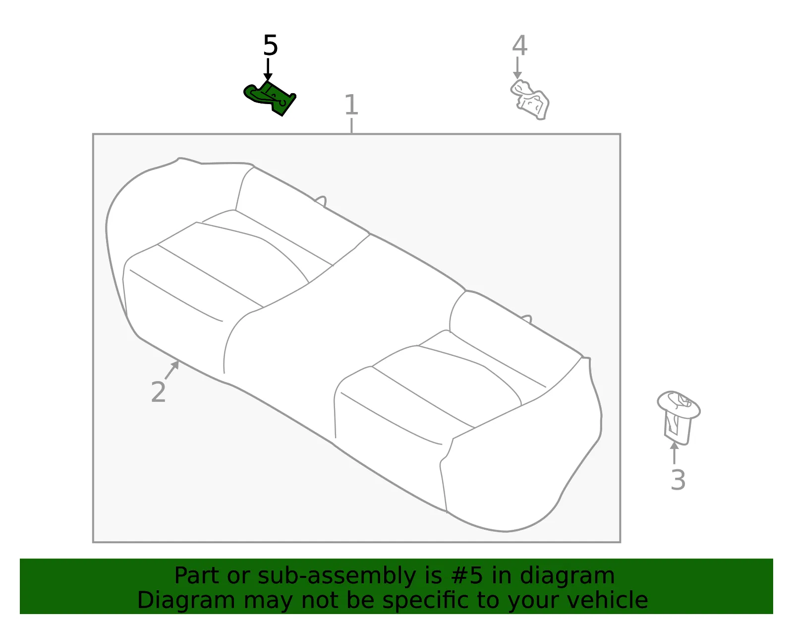 Child Seat Bracket - Kia (89899-1M010) - view 2