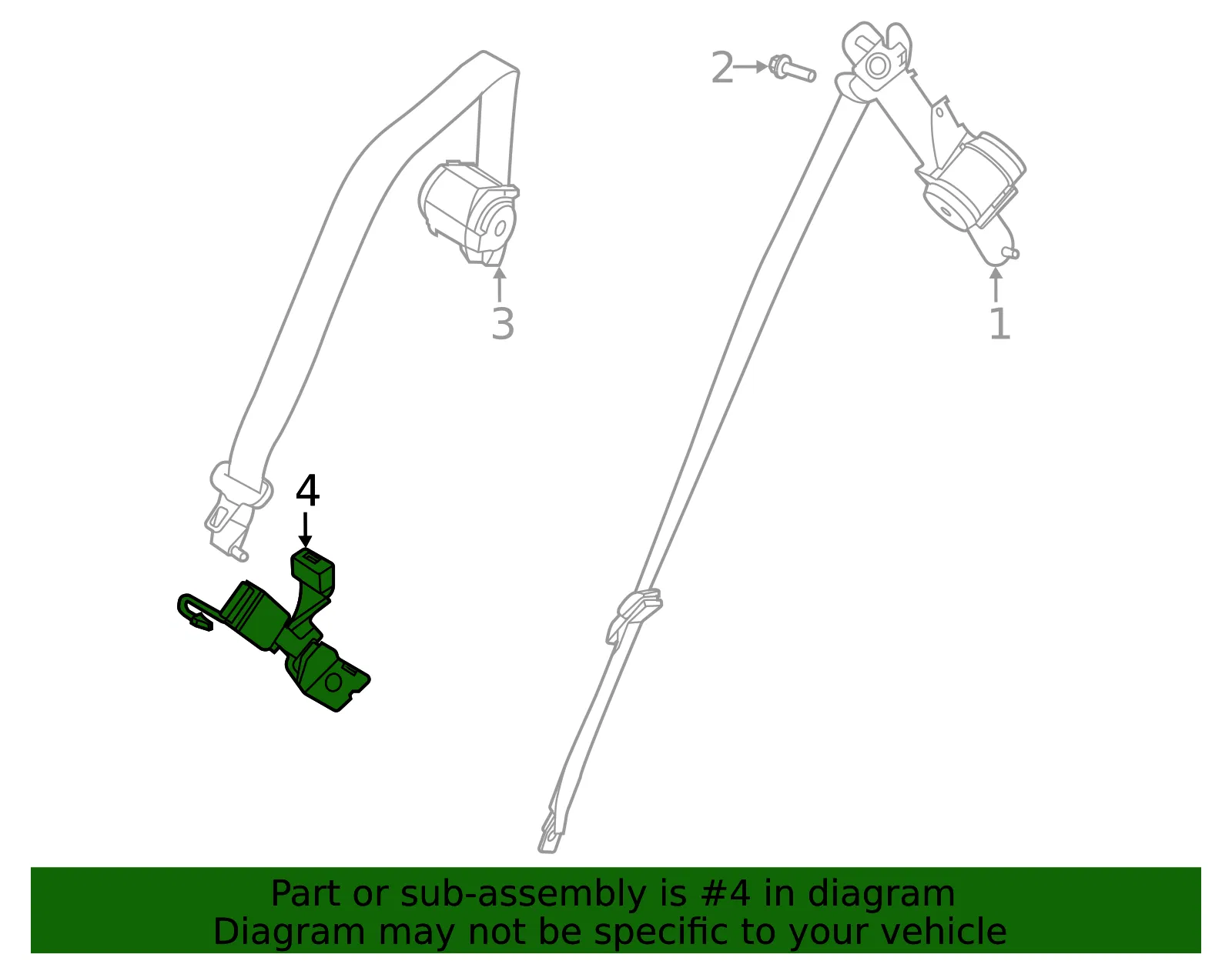 Buckle - Kia (898J0-K0100WK) - view 2
