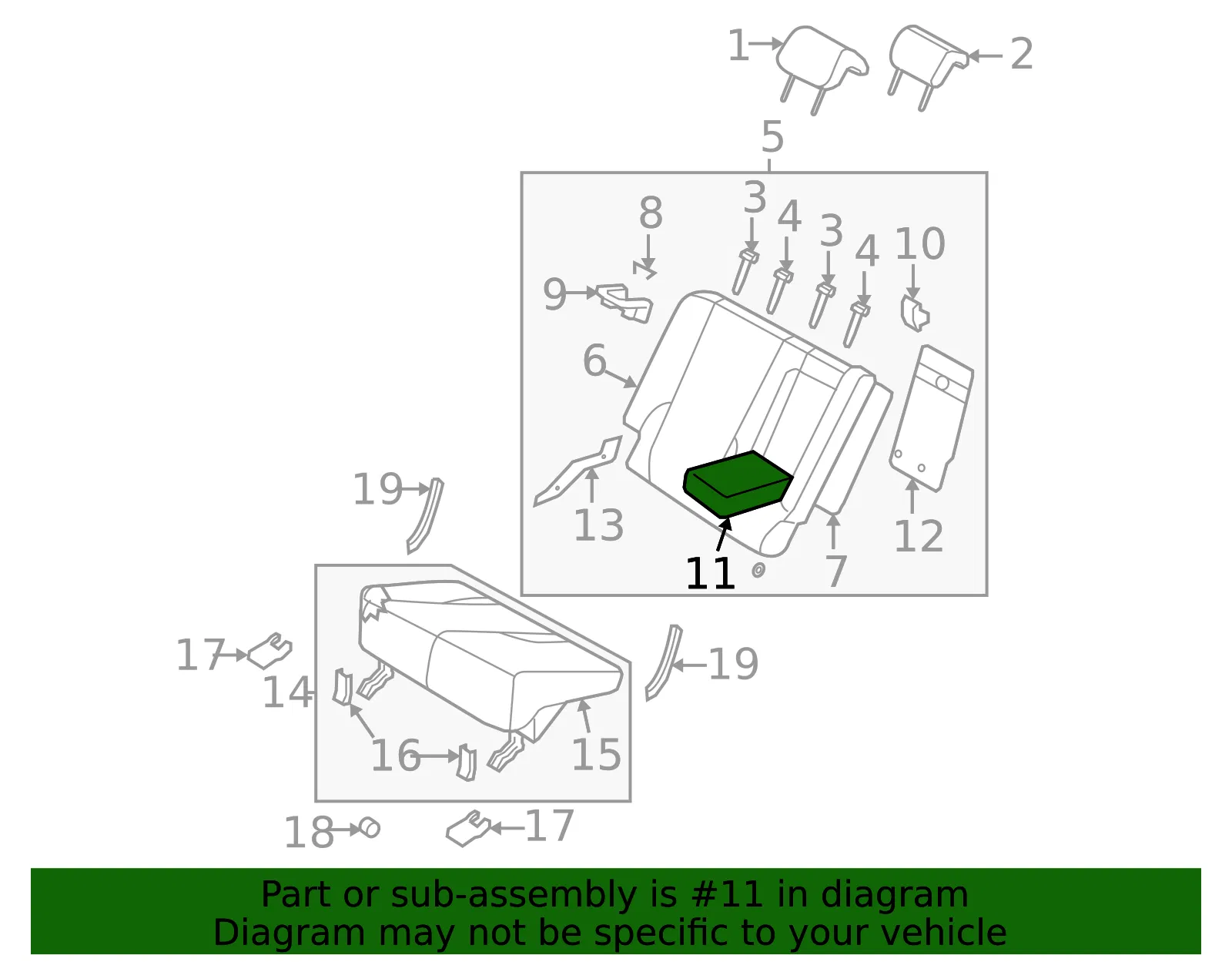 Armrest - Passenger Side (RH) - Kia (89900-1F010AA5) - view 2