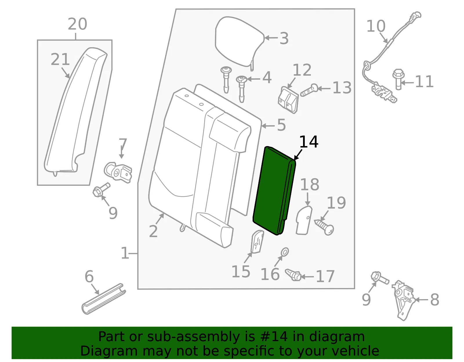 Armrest - Kia (89900-1M010AF7) - view 2