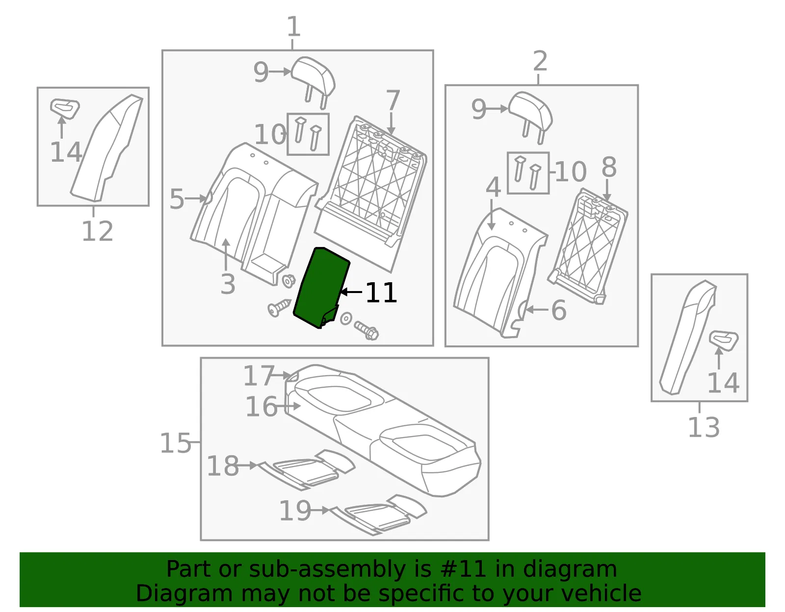 Seat Armrest - Kia (89900-2T520AN3) - view 2