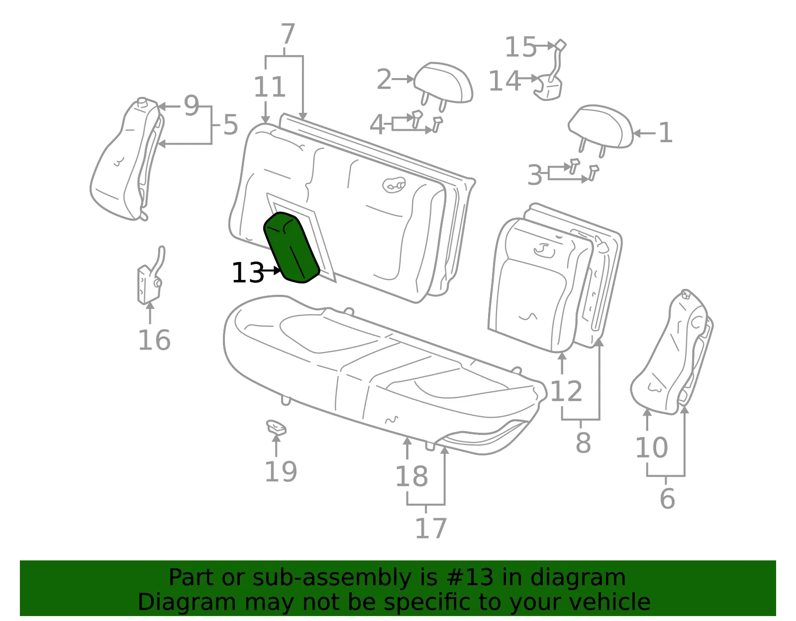 Armrest - Kia (89900-38251GJF) - view 2