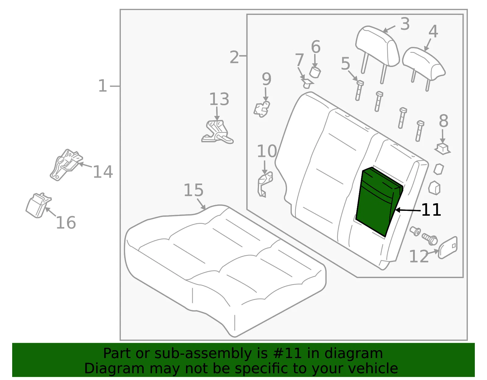 Armrest - Passenger Side (RH) - Kia (89900-3E200FC3) - view 2