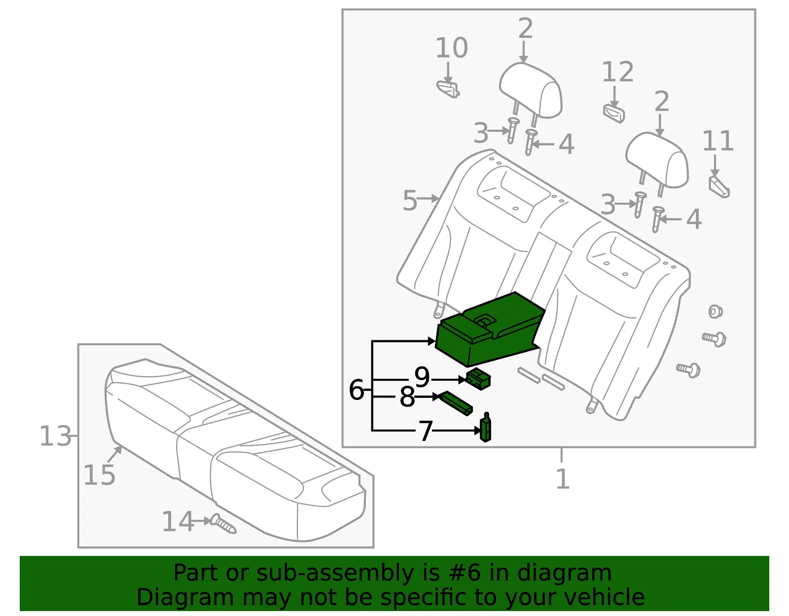 Armrest - Kia (89900-3F050NF3) - view 2