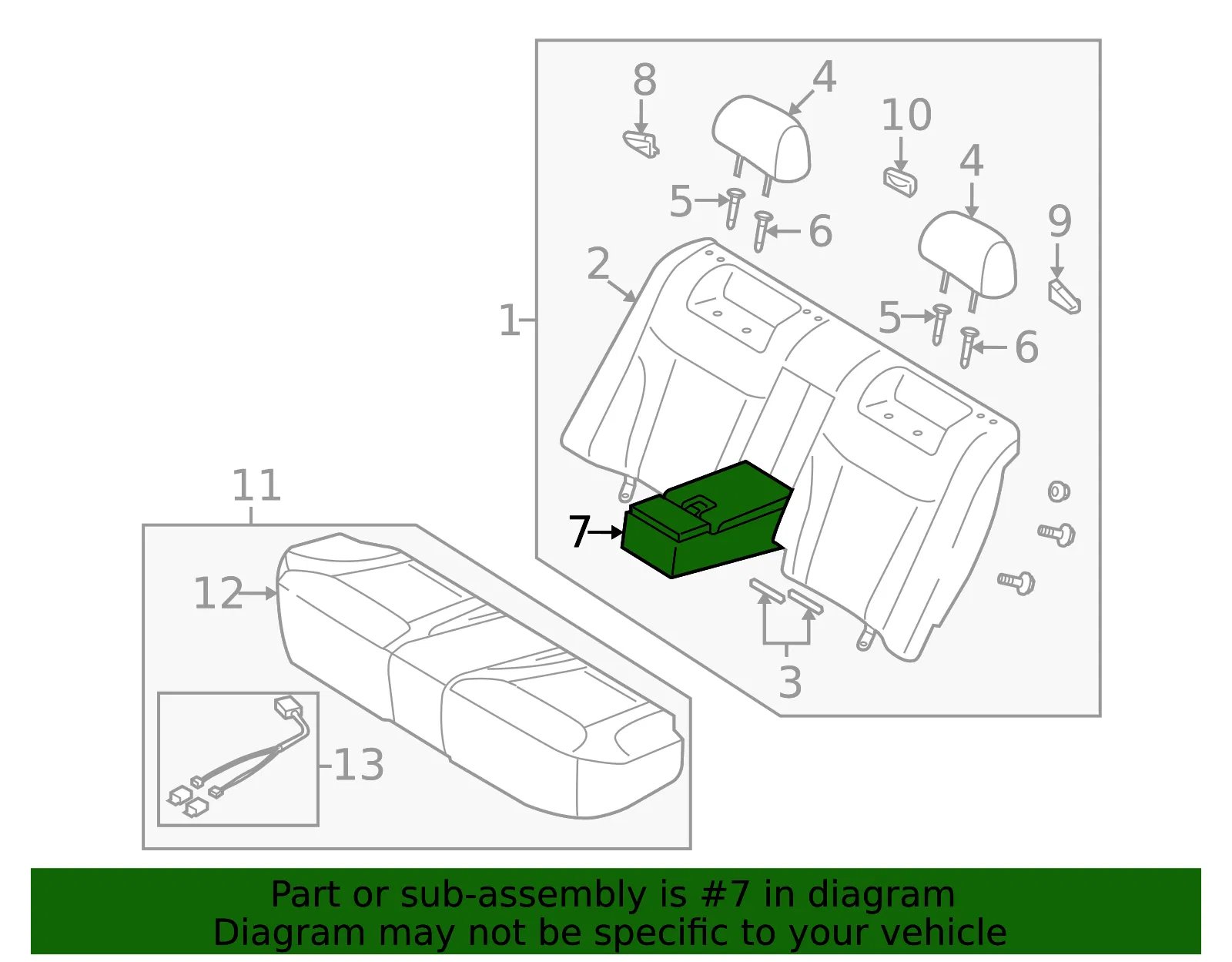 Armrest - Kia (89900-3FDA0715) - view 2