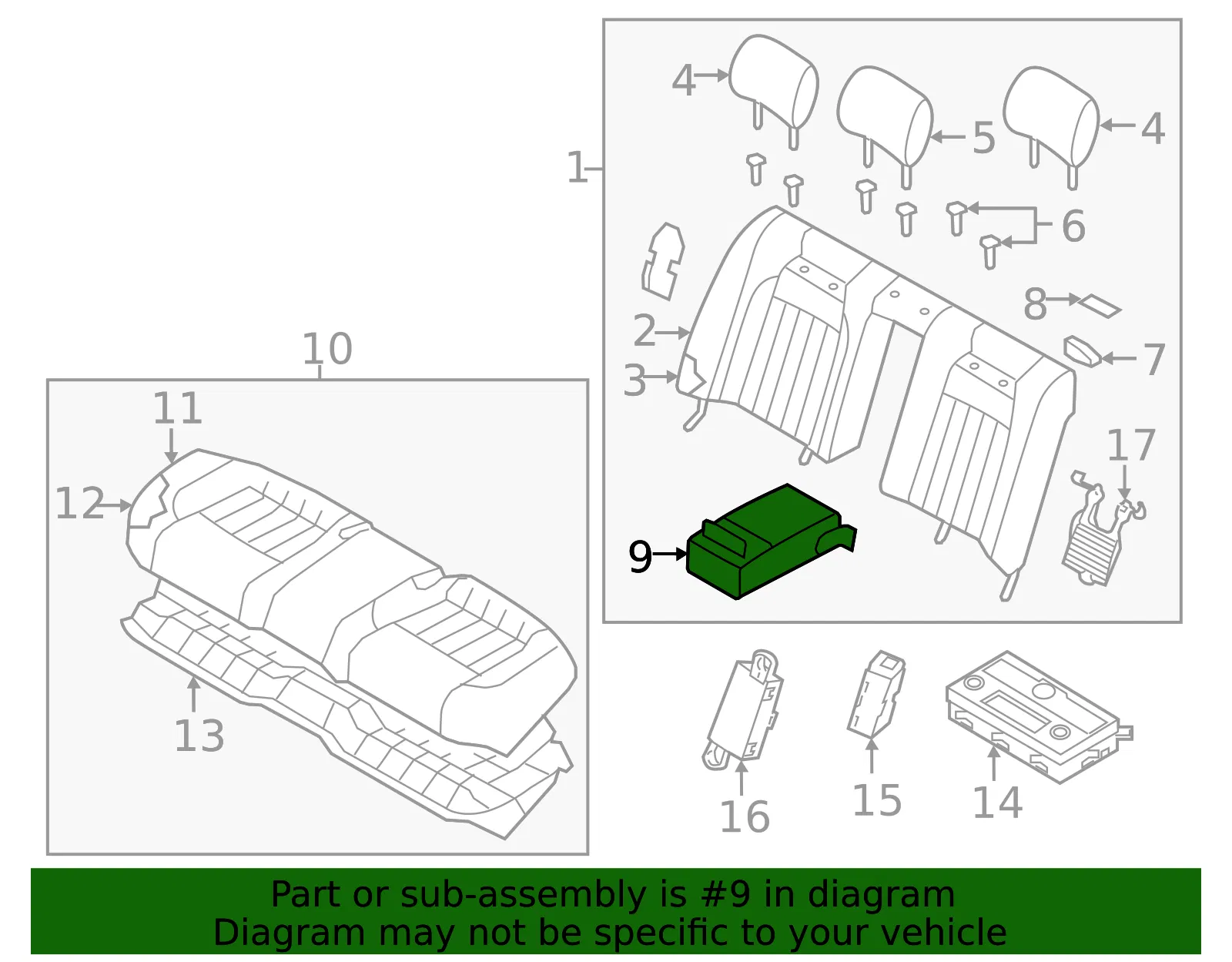 Armrest - Kia (89900-3TNG0KER) - view 2