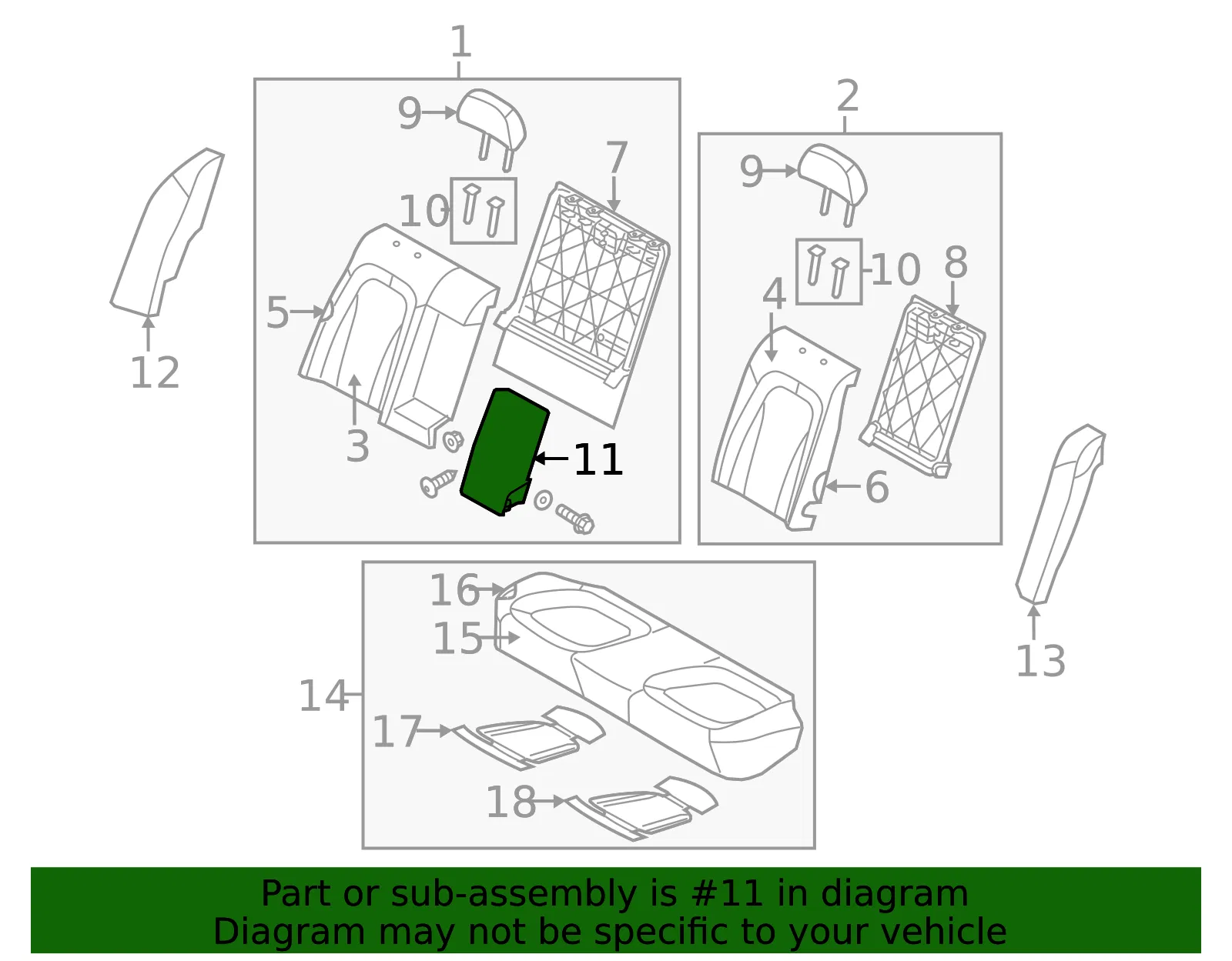 Seat Armrest - Kia (89900-4C040MA4) - view 2