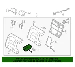 Armrest - Kia (89900-A7110K3E) - view 4