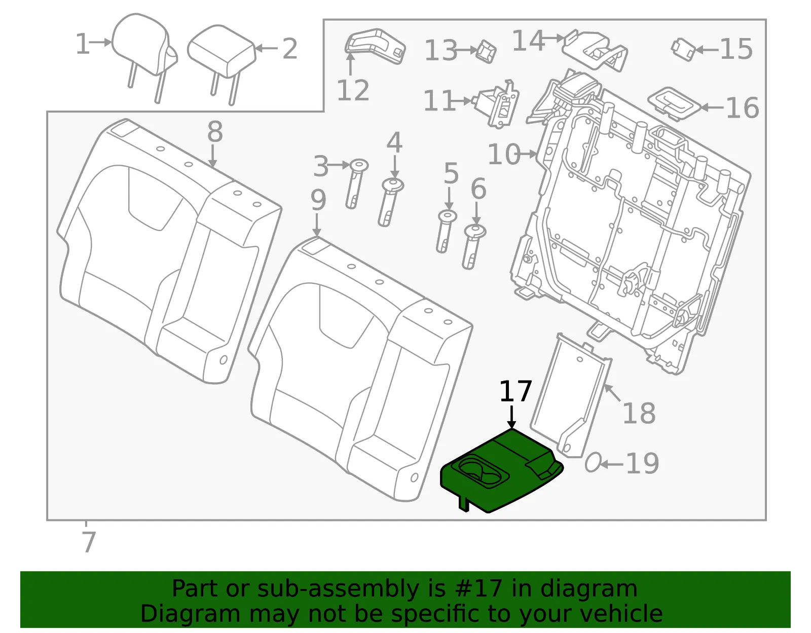Armrest - Kia (89900-AT110AUQ) - view 2