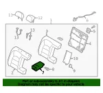 Armrest - Kia (89900-B0110K7L) - view 4