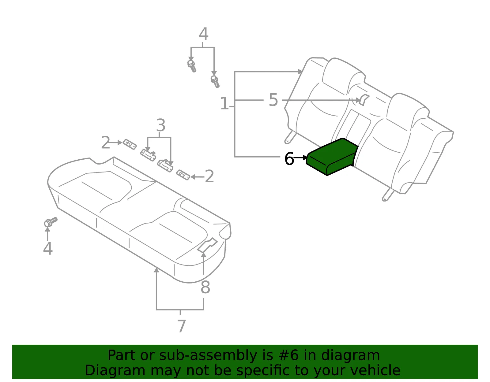 Seat Armrest - Kia (89900-FD130090) - view 2