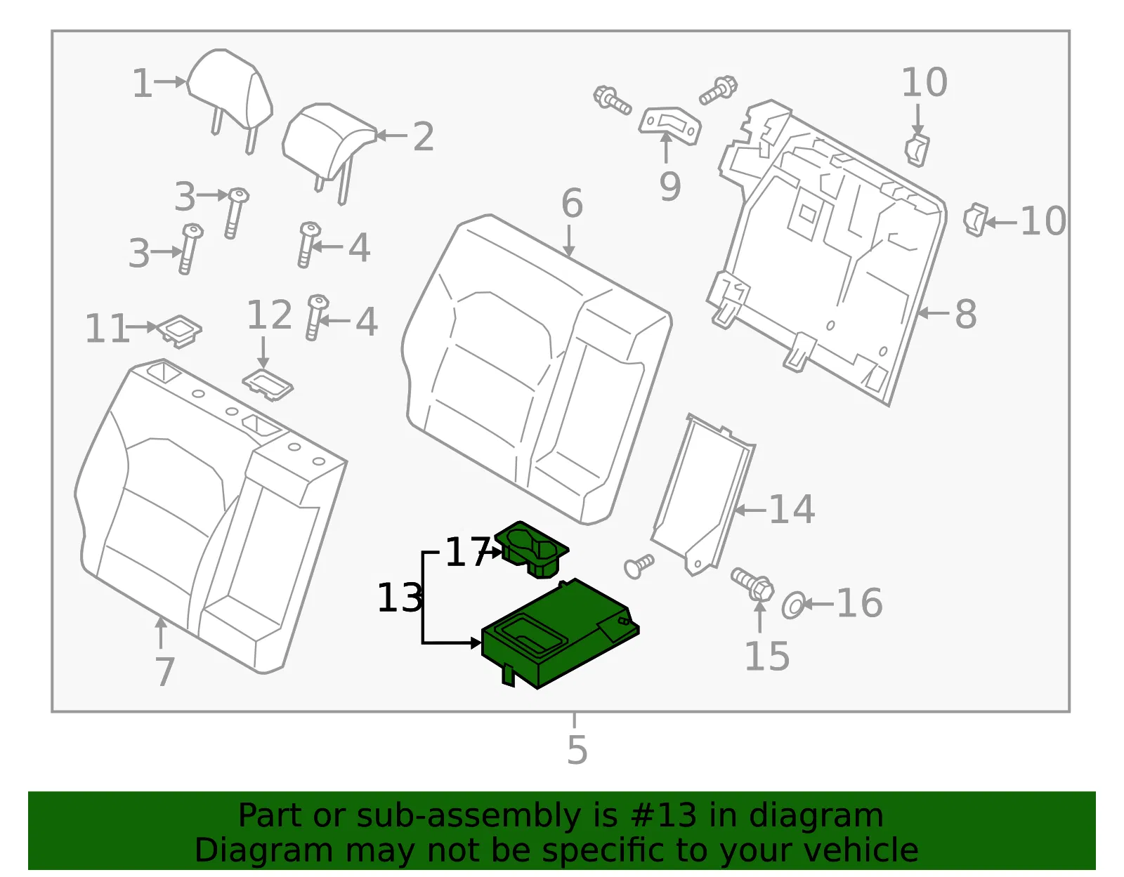 Armrest - Kia (89900-G5010DPW) - view 2