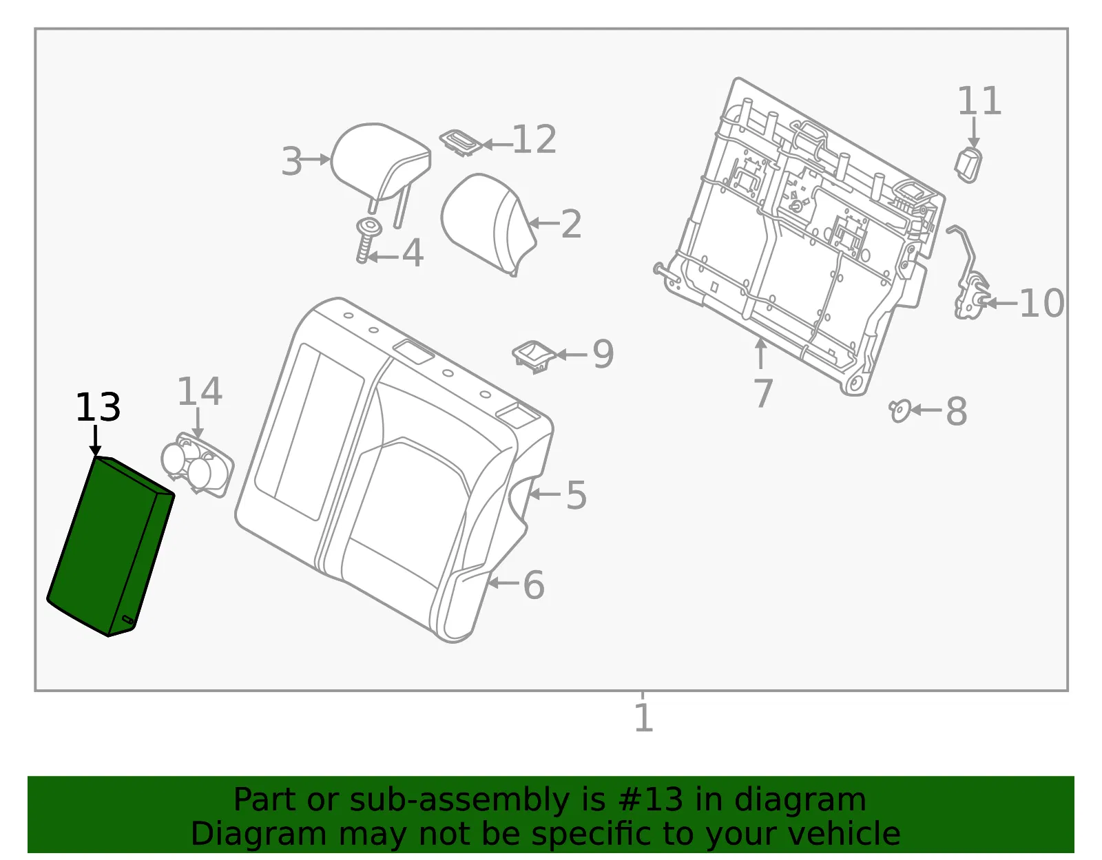 Armrest - Kia (89900-K0000SM6) - view 2