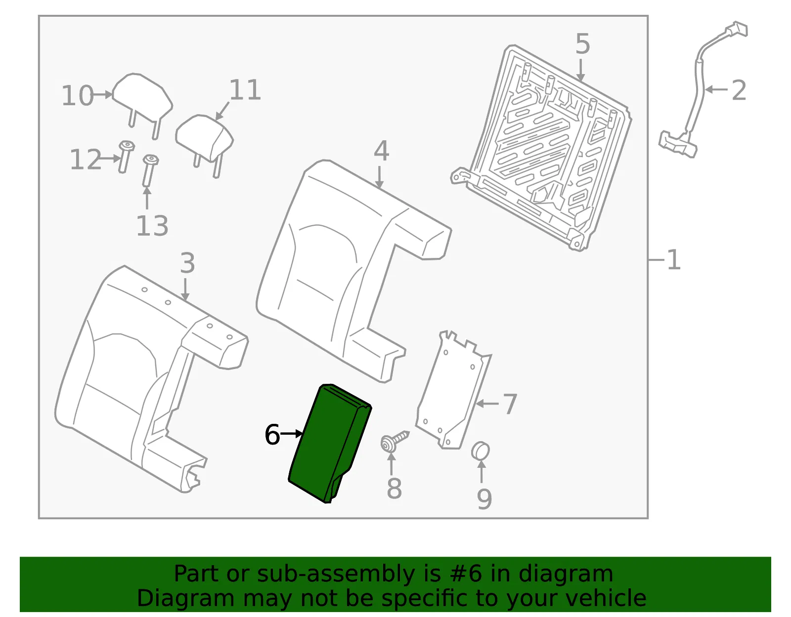 Armrest - Kia (89900-M6700B5D) - view 2