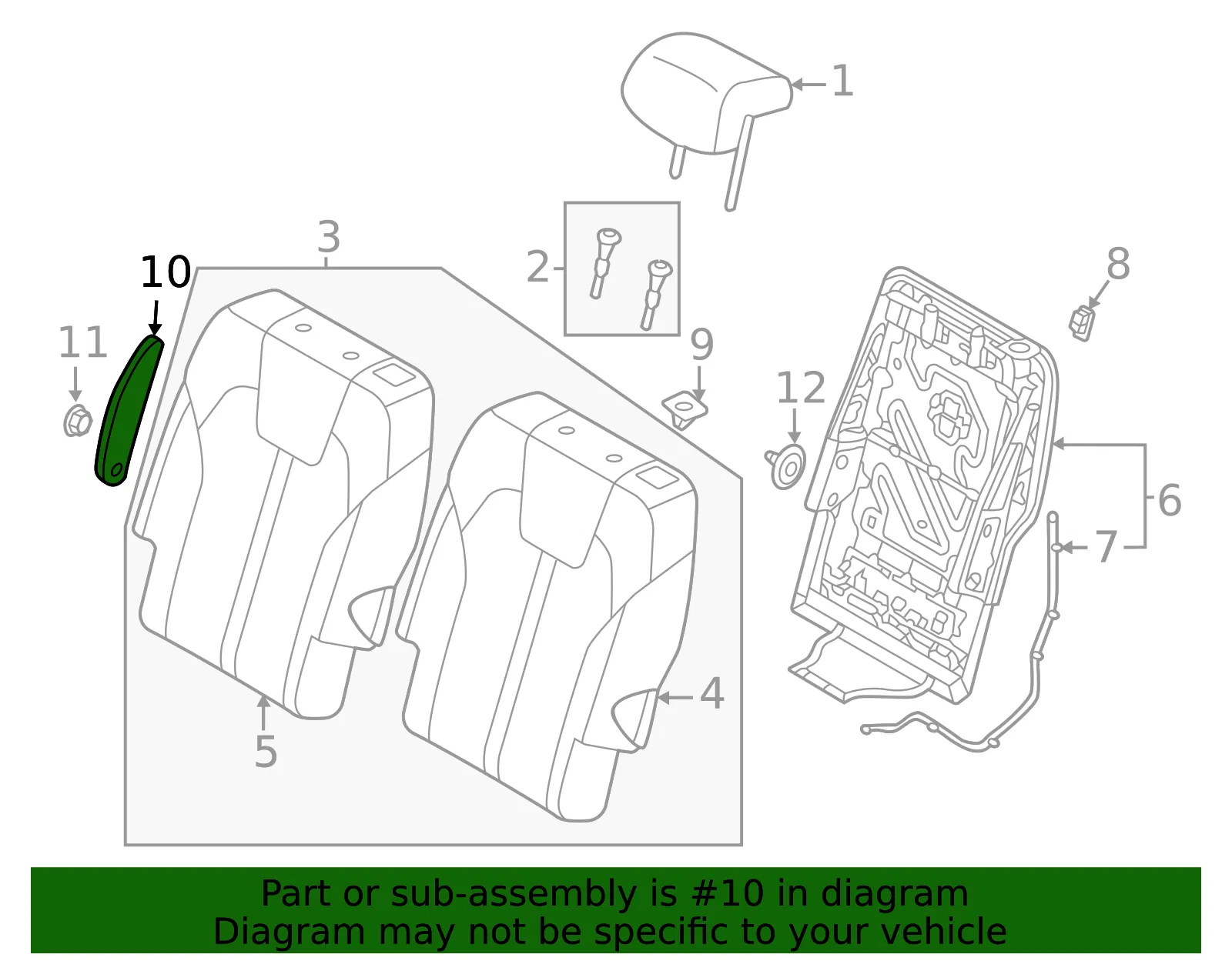 Armrest - Kia (89900-P2510MRL) - view 2