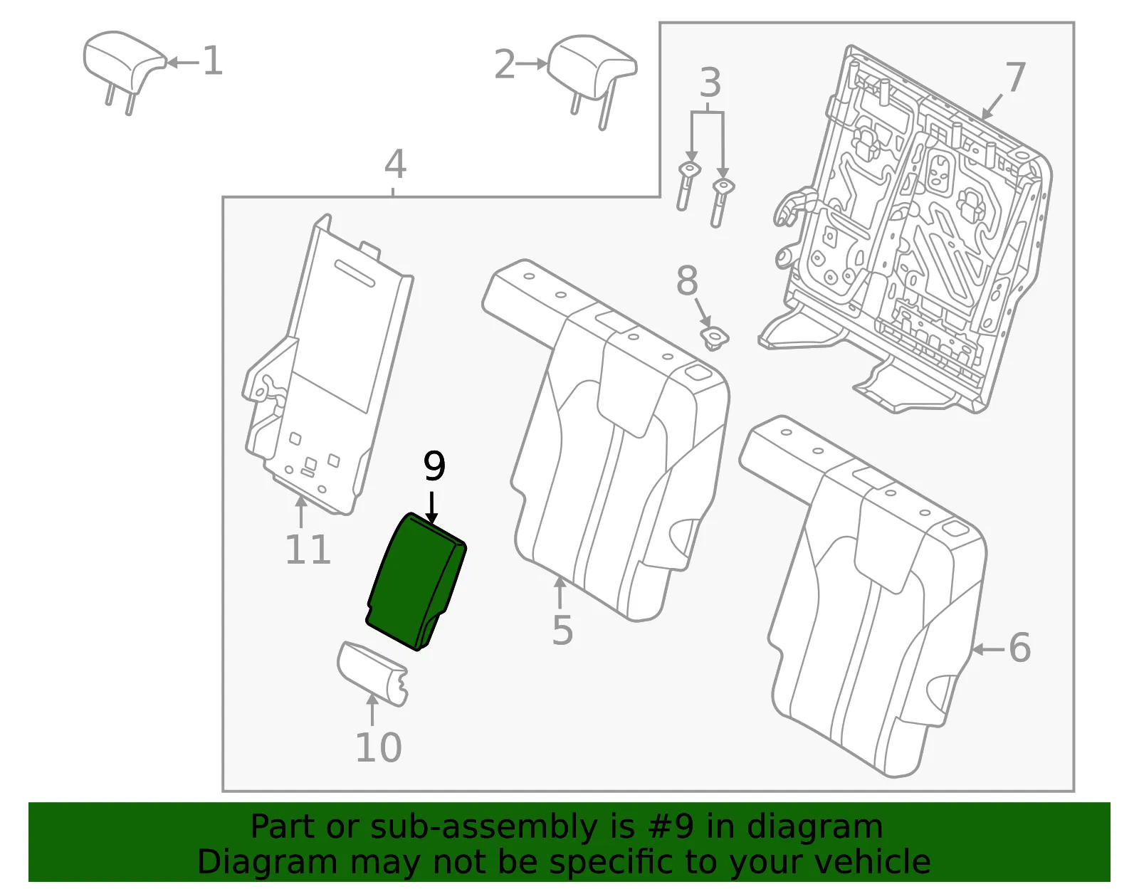 Armrest - Kia (89900-R5000MDQ) - view 2
