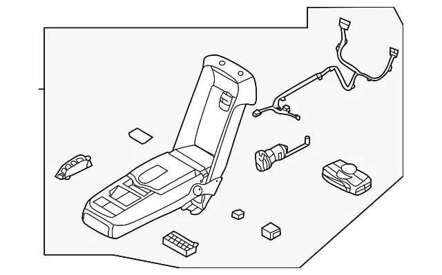 Armrest Assembly - Kia (89905-J6CE0RH2)