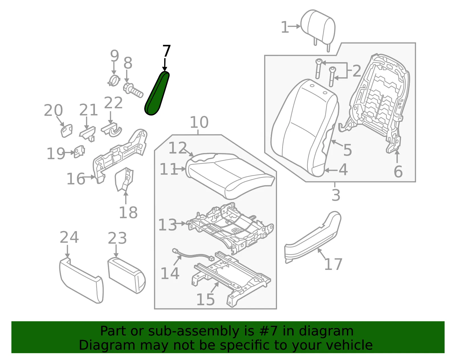 Armrest - Passenger Side (RH) - Kia (89910-A9700DLB) - view 2