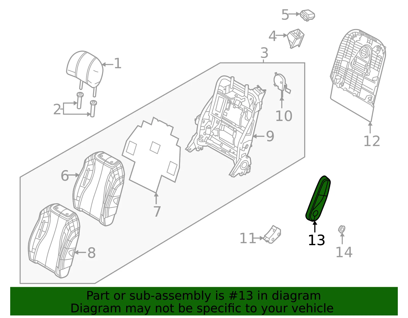 Armrest - Kia (89910-R0710KQ6) - view 2