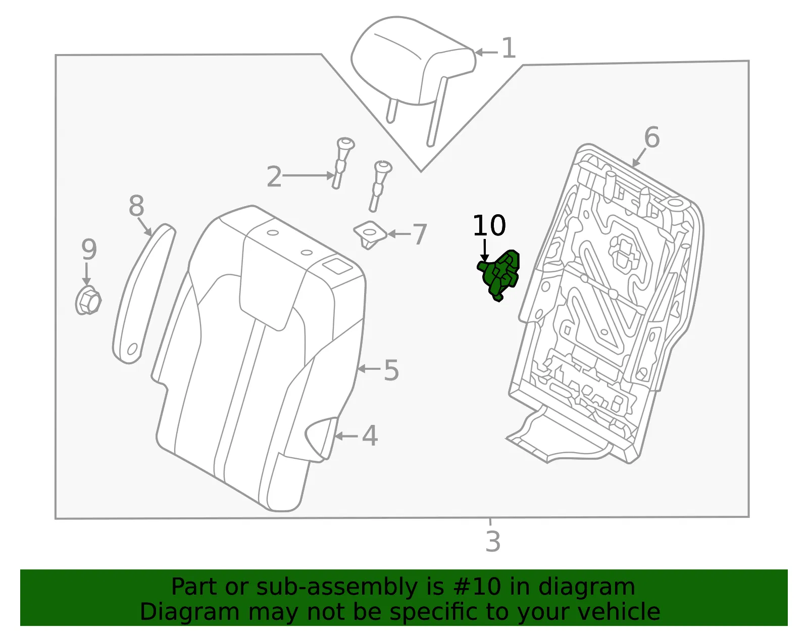 Armrest Reinforcement - Kia (89911-2JPE0) - view 2